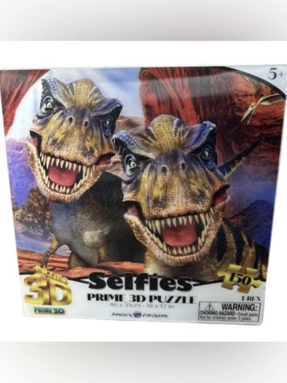 Dinosaur Puzzle 3D T-Rex 18”X12” Kid Children’s Activity Toy New In Box Dinos